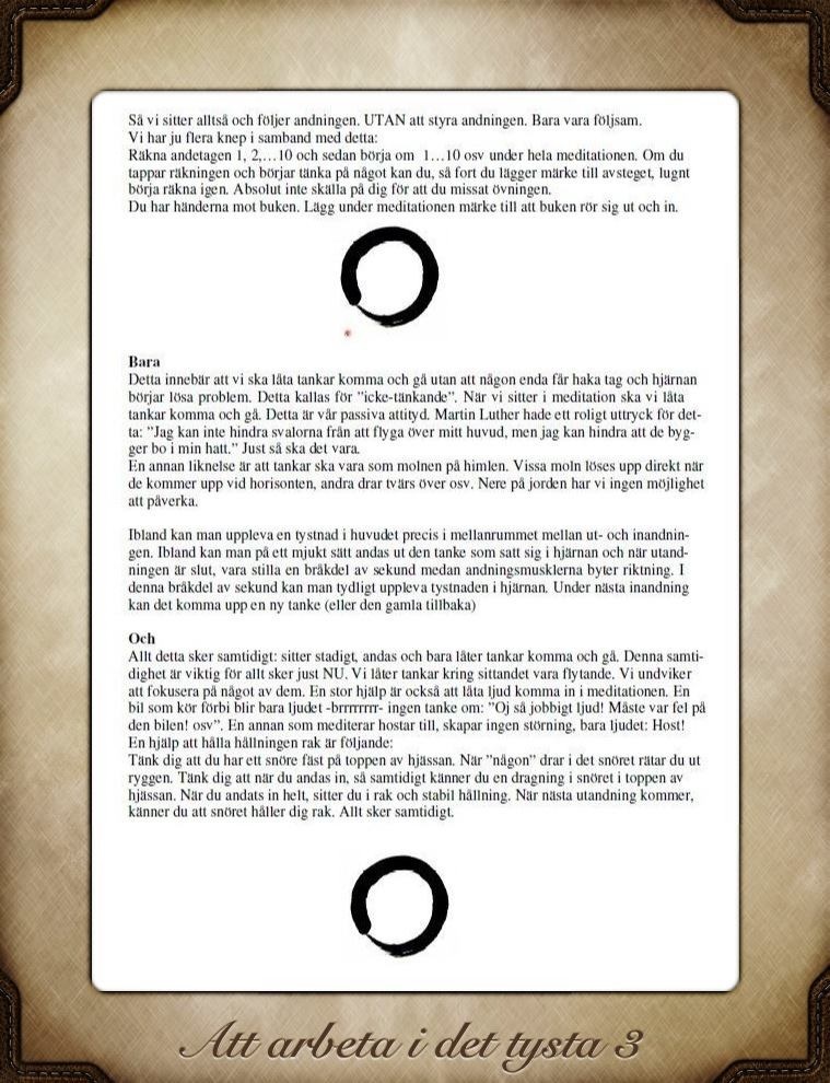 ”Att arbeta i det tysta” – att förändras i sig själv och i vår kyrka  